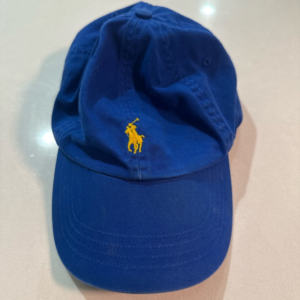 Ralph Lauren Royal Blue Hat with Yellow Emblem